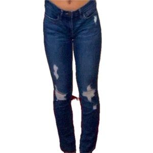 S 5/27 Hollister Low Rise Crop Super Skinny Jeans